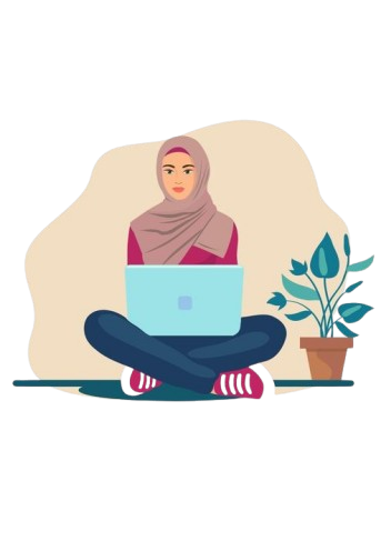 A girl sitting on a chair