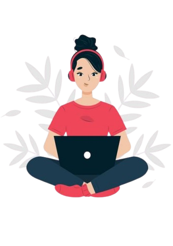 A girl sitting on a chair